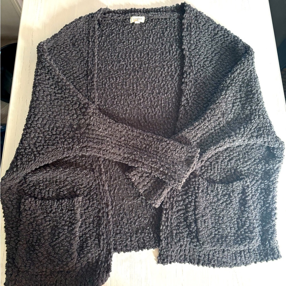 Grey Cardigan Sweater